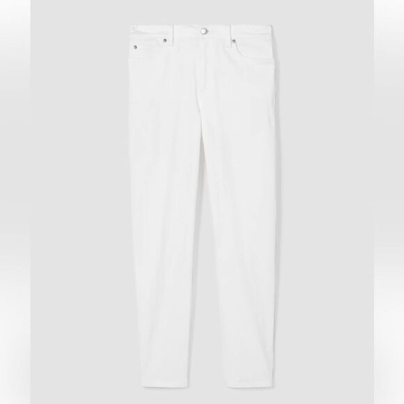 NWT Eileen Fisher Organic Cotton Denim Slim Jean Slim Fit Full Length Stretch 6 - Picture 2 of 11